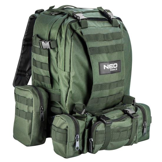 Borsa/zaino turistico, 4 in 1, modello Survival, verde scuro, NEO