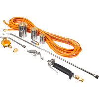 Gasbrenner, mit 10 m Schlauch, 4 Düsen 20/38/50/63 mm, Richmann Exclusive