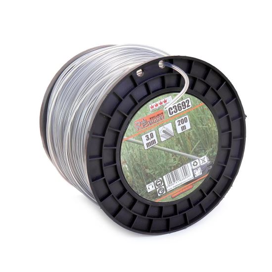 Maaier reservedraad, trimmer, DUO, stertype, 3 mm x 200 m, Richmann Exclusief