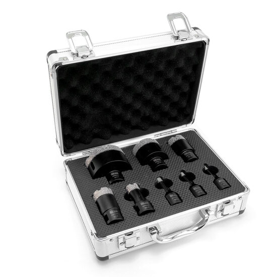 Nuclei diamantati, saldobrasati sottovuoto, M14, set 8 pezzi, 6-68 mm, esclusiva Richmann
