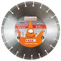 Disco diamantato segmentato, cemento, taglio a umido e a secco, 300 mm/25,4 mm, Richmann Exclusive