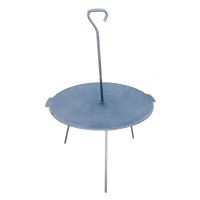 Disco grill, in ghisa, con gambe e gancio, 52 cm, Premium