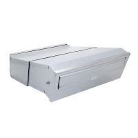 Cassetta postale, acciaio inossidabile, profondità regolabile, argento, formato C4, 30x24/40,5x11 cm, Damech