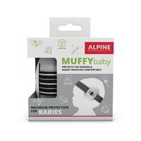 Cuffie antifoniche per neonati, offre protezione dell&#39;udito, SNR 23, nero, ALPINE Muffy Baby Black ALP25613