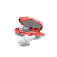 Tappi auricolari riutilizzabili per bambini da 3 a 12 anni, trasparenti, protezione dal rumore SNR 25, impediscono all&#39;acqua di entrare nell&#39;orecchio, ALPINE Pluggies Kids ALP23541