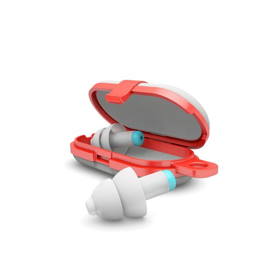 Tappi auricolari riutilizzabili per bambini da 3 a 12 anni, trasparenti, protezione dal rumore SNR 25, impediscono all&#39;acqua di entrare nell&#39;orecchio, ALPINE Pluggies Kids ALP23541