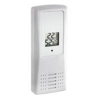 Trasmettitore wireless digitale per temperatura e umidità, display LCD, bianco, TFA 30.3208.02