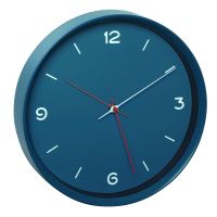 Orologio da parete silenzioso, analogico, blu petrolio, monocromatico, design minimalista, TFA 60.3056.06