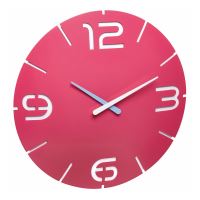 Orologio da parete analogico colorato di design, modello CONTOUR, rosa, TFA 60.3047.12