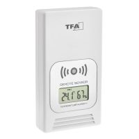 Trasmettitore wireless digitale per temperatura e umidità, display LCD, bianco, TFA 30.3241.02