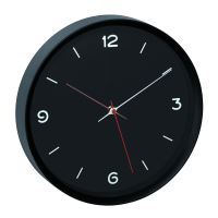 Reloj de pared silencioso, analógico, negro, monocromo, diseño minimalista, TFA 60.3056.01