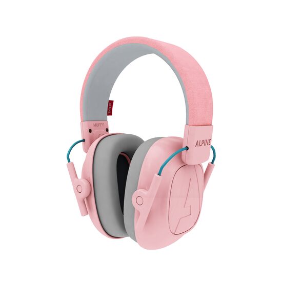 Cuffie antirumore pieghevoli per bambini da 5 a 16 anni, offrono protezione dell&#39;udito, SNR 25, rosa, ALPINE Muffy Kids Pink ALP26481