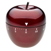APPLE timer da cucina analogico, a forma di mela, acciaio inossidabile, rosso, TFA 38.1030.05