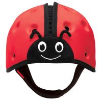 Casque de protection pour bébés avec mousse souple ultraléger réglable 7-24 mois rouge SafeHead Baby Ladybird SHB001