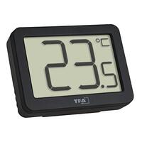 Termometro ambiente digitale, con supporto magnetico, nero, TFA 30.1065.01