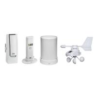 Sistema meteo SmartHome con misurazione di temperatura, umidità, precipitazioni e velocità del vento, data logger con comunicazione smartphone WEATHERHUB, TFA 31.4005.02