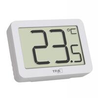 Termometro ambiente digitale, con supporto magnetico, bianco, TFA 30.1065.02