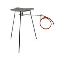 Disco grill, metal, con quemador, patas, 60,5x79 cm, Perfect Home