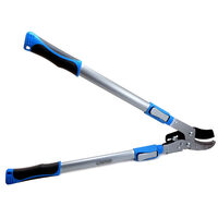 Forbici per rami, tipo a incudine, con cricchetto, manico telescopico in alluminio, 73,3 cm, Aquacraft