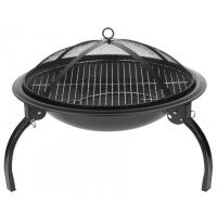 Garden grill, round grill, metal, 54x25 cm, Homefire BBQ