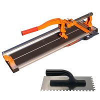 Tegel- en tegelsnijmachine, professioneel apparaat, apparaat met lagers, 600 mm, met gekartelde dekvloer, Richmann Exclusive