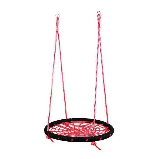 Altalena sospesa, nido di cicogna, rosso, max 70 kg, 95 cm, Leq Arachne
