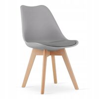 Sedia in stile scandinavo, Artool, Mark, PP, legno, grigio, 49x42x82 cm