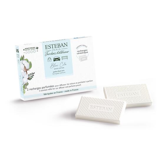 Recharge parfumée pour diffuseur voiture White Cotton - Esteban Paris
