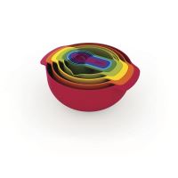 Set di ciotole dispenser rosse Nest Plus 9 - Joseph&amp;Joseph