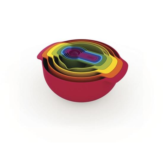 Set di ciotole dispenser rosse Nest Plus 9 - Joseph&amp;Joseph