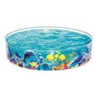 PVC-Pool für Kinder, rund, transparent, 183x38 cm, Bestway Odyssey