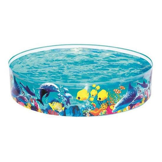 PVC-Pool für Kinder, rund, transparent, 183x38 cm, Bestway Odyssey