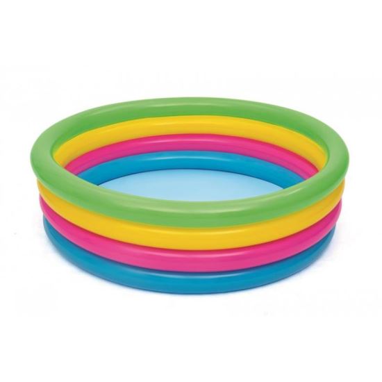 Aufblasbarer Pool für Kinder, rund, Regenbogen, 157 x 46 cm, Bestway Rainbow