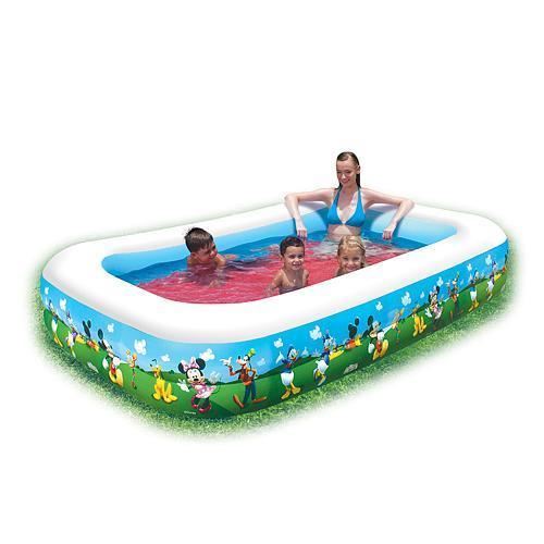 Aufblasbarer Pool für Kinder, rechteckig, Mickey-Mouse-Modell, 262 x 175 x 51 cm, Bestway