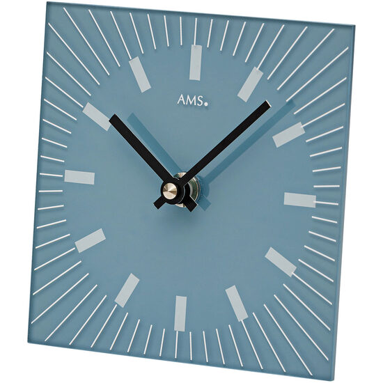 Orologio da tavolo AMS 1157, Quarzo, Blu, Analogico, Moderno