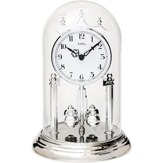 Orologio da tavolo AMS 1206, Quarzo, Bianco, Analogico, Classico