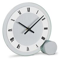 Orologio da tavolo AMS 166, Quarzo, Bianco, Analogico, Moderno