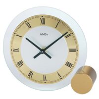 Orologio da tavolo AMS 168, Quarzo, Trasparente, Analogico, Moderno
