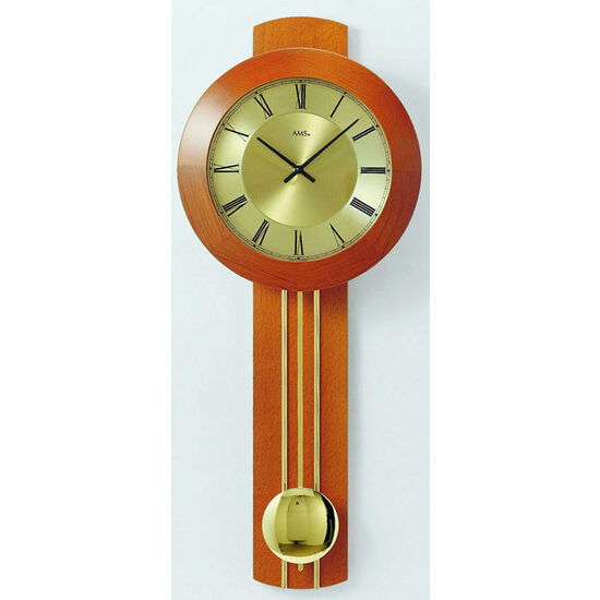 Orologio da parete AMS 5132/9, Quarzo, Oro, Analogico, Classico