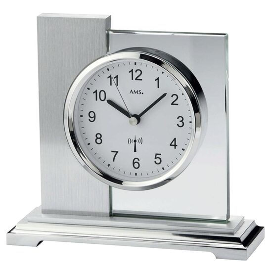 Orologio da tavolo AMS 5140, Quarzo, Bianco, Analogico, Moderno