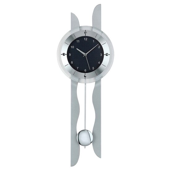 Orologio da parete AMS 5243, Quarzo, Nero, Analogico, Moderno