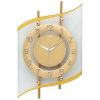 Orologio da parete AMS 5505, Quarzo, Oro, Analogico, Moderno