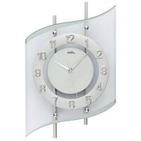 Orologio da parete AMS 5506, Quarzo, Argento, Analogico, Moderno