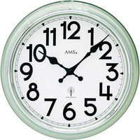 Orologio da parete AMS 5510, Quarzo, Bianco, Analogico, Moderno
