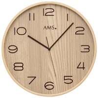 Orologio da parete AMS 5514, Quarzo, Beige, Analogico, Moderno