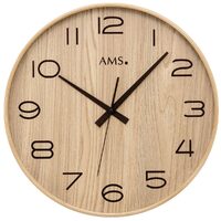 Orologio da parete AMS 5522, Quarzo, Beige, Analogico, Moderno