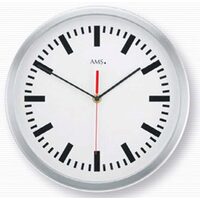 Orologio da parete AMS 5540, Quarzo, Bianco, Analogico, Moderno