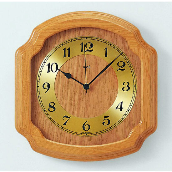 Orologio da parete AMS 5801/5, Quarzo, Oro, Analogico, Classico