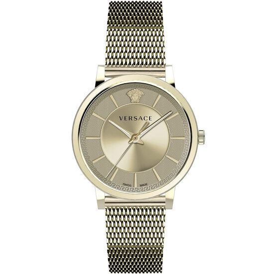 Men's watch Versace VE5A00720, Quartz, 42mm, 5ATM, Gold