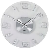 Orologio da parete Atlanta 4514/19, Quarzo, Grigio/Antracite, Analogico, Moderno